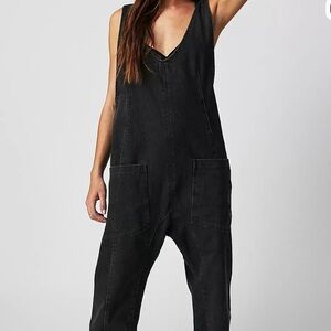 We The Free Charcoal Roller Jumpsuit